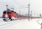 Lokomotiva: 1044.007-1 | Vlak: EC 669 Steirisches Thermenland ( Bregenz - Graz Hbf. ) | Msto a datum: Saalfelden 06.02.1999