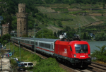 Lokomotiva: 1116.040-5 | Vlak: EC 23 ( Hamburg-Altona - Wien Westbf. ) | Msto a datum: Oberwesel (D) 08.06.2006