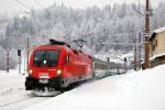 Lokomotiva: 1116.138-7 | Vlak: EN 234 Allegro Tosca ( Roma-Termini - Wien Sdbf. ) | Msto a datum: Semmering 06.01.2006