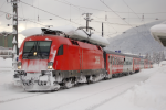 Lokomotiva: 1116.196-5 | Vlak: SPR 1502 ( Schwarzach-St.Veit - Innsbruck Hbf. ) | Msto a datum: Hochfilzen 21.01.2006