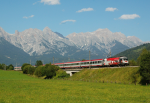 Lokomotiva: 1116.246-8 | Vlak: OIC 649 Alpenkonvektion ( Innsbruck Hbf. - Wien Westbf. ) | Msto a datum: Maishofen-Saalbach 15.08.2009