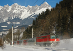 Lokomotiva: 1142.633-5 | Vlak: SPR 1527 ( Saalfelden - Salzburg Hbf. ) | Msto a datum: Bischofshofen 20.01.2006
