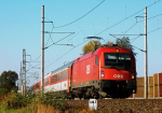 Lokomotiva: 1216.239 | Vlak: EC 77 Antonn Dvok ( Praha hl.n. - Wr.Neustadt Hbf. ) | Msto a datum: Star Koln (CZ) 15.10.2011