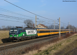 Lokomotiva: 193.220 ( LokoTrain ) | Vlak: RJ 1012 ( Koice - Praha hl.n. ) | Msto a datum: Pardubice-Oponek (CZ) 19.02.2018