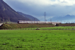 Lokomotiva: 4010. | Vlak: IC 519 Karl Schnherr ( Innsbruck Hbf. - Graz Hbf. ) | Msto a datum: Masihofen-Saalbach 07.10.1993