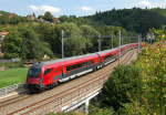 Lokomotiva: 80-90 731 | Vlak: railjet 76 Antonn Dvok ( Graz Hbf. - Praha hl.n. ) | Msto a datum: Blovice nad Svitavou (CZ) 16.07.2015