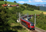 Lokomotiva: 80-90 746 | Vlak: railjet 556 powered by Hotel IBIS ( Graz Hbf. - Wien Meidling ) | Msto a datum: Eichberg 16.07.2013