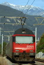 Lokomotiva: Re 460.079-7 | Vlak: IC 817 ( Brig - Romanshorn ) | Msto a datum: Lalden 22.06.2006