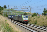 Lokomotiva: Re 486.501 + Re 486.508 | Vlak: UKV 40127 ( Rotterdam Waalhaven - Melzo Scalo ) | Msto a datum: Kumm 22.08.2018