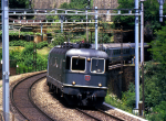 Lokomotiva: Re 6/6 11618 | Vlak: EC 53 Colosseum ( Basel SBB - Roma Termini ) | Msto a datum: Giornico 04.07.1995