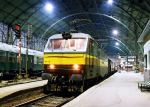 Lokomotiva: 150.001-6 | Vlak: Ex 129 Hornd ( Praha hl.n. - Koice ) | Msto a datum: Praha hl.n. 29.03.1992