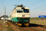 Lokomotiva: 150.003-2 | Vlak: R 651 ( Cheb - Hradec Krlov hl.n. ) | Msto a datum: Ostr 13.03.2007