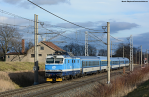 Lokomotiva: 150.202-0 | Vlak: Rx 888 Slovck expres ( Luhaovice - Praha hl.n. ) | Msto a datum: Pardubice-Oponek   29.01.2018