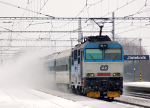 Lokomotiva: 151.020-5 | Vlak: Ex 148 Leo Janek ( ilina - Praha hl.n. ) | Msto a datum: Jistebnk 28.01.2013