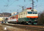 Lokomotiva: 151.023-9 | Vlak: EC 111 Praha ( Praha hl.n. - Warszawa Wsch. ) | Msto a datum: esk Tebov 22.03.2010