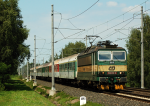 Lokomotiva: 162.012-9 | Vlak: R 707 Hradian ( Praha hl.n. - Luhaovice ) | Msto a datum: Chvaletice 16.07.2009