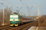 Lokomotiva: 162.035-0 | Vlak: EC 128 Hradany ( ilina - Praha hl.n. ) | Msto a datum: Kluov 31.12.2008