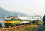 Lokomotiva: 163.079-7 | Vlak: Os 6407 ( st nad Labem-zpad - Lys nad Labem ) | Msto a datum: st nad Labem-Stekov 10.04.1999