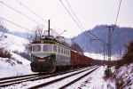 Lokomotiva: 180.002-8 | Vlak: Pn 65513 | Msto a datum: Dlouh Tebov   23.02.1996