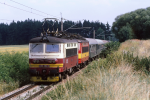 Lokomotiva: 242.264-0 + 242. | Vlak: R 764 ( esk Budjovice - Plze hl.n. ) | Msto a datum: Katovice 05.08.1995