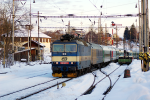 Lokomotiva: 363.057-1 | Vlak: R 893 umava ( Praha hl.n. - esk Budjovice ) | Msto a datum: Hemaniky 22.02.2010