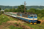 Lokomotiva: 363.082-9 + 363.079-5 | Vlak: Sv 647 ( Tomice - esk Budjovice ) | Msto a datum: Tomice 05.06.2010