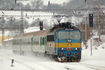 Lokomotiva: 363.131-4 | Vlak: Os 8270 ( Tbor - Beneov u Prahy ) | Msto a datum: Olbramovice 12.02.2010