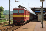 Lokomotiva: 372.004-2 | Vlak: IC 174 Porta Bohemica ( Praha-Holeovice - Hamburg-Altona ) | Msto a datum: Praha-Holeovice 13.05.1993