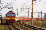 Lokomotiva: 372.014-1 | Vlak: EC 172 Vindobona ( Wien Sdbf. - Berlin-Lichtenberg ) | Msto a datum: Mal ernoseky 03.04.1997