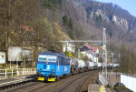 Lokomotiva: 372.014-1 | Vlak: Pn 48395 ( Dn st.hr. - esk Lpa ) | Msto a datum: Doln leb 29.03.2014