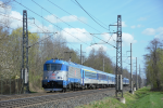 Lokomotiva: 380.008-3 | Vlak: EC 280 Metropolitan ( Budapest Nyugati pu. - Praha hl.n. ) | Msto a datum: Zbo nad Labem   14.04.2018