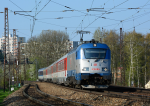 Lokomotiva: 380.010-9 | Vlak: Ex 129 Vsacan ( Praha hl.n. - ilina ) | Msto a datum: odb.Parnk 18.04.2018
