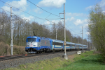 Lokomotiva: 380.020-8 | Vlak: EC 172 Hungaria ( Budapest Nyugati pu. - Hamburg-Altona ) | Msto a datum: Zbo nad Labem   14.04.2018