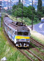 Lokomotiva: 460.070-6 | Vlak: Os 2313 ( Dn hl.n. - Kralupy nad Vltavou ) | Msto a datum: st nad Labem hl.n. 30.06.1997