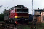 Lokomotiva: 754.068-5 | Vlak: Os 5400 ( Hradec Krlov hl.n. - Liberec ) | Msto a datum: Jarom 14.04.1990