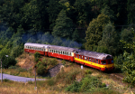 Lokomotiva: 850.001-0 | Vlak: Os 3525 ( Olomouc hl.n. - Hrub Voda ) | Msto a datum: Hrub Voda 19.08.1995