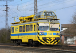 Lokomotiva: MVTV 2-107 | Vlak: Lv 105043 ( Letohrad - Tinov ) | Msto a datum: esk Tebov 15.02.2018