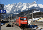 Lokomotiva: 101.085-9 | Vlak: EC 216 Dachstein ( Graz Hbf. - Saarbrcken Hbf. ) | Msto a datum: Bischofshofen (A) 23.02.2019