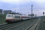 Lokomotiva: 103.158-2 | Vlak: IC 504 Kaiserstuhl ( Basel Bad.Bf. - Berlin ZOO ) | Msto a datum: Dsseldorf-Unterrath 19.03.1995