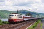 Lokomotiva: 103.171-5 | Vlak: EC 102 Rtia ( Chur - Leipzig Hbf. ) | Msto a datum: Oberwesel 09.05.1997