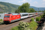 Lokomotiva: 101.020-6 | Vlak: EC 100 ( Chur - Hamburg-Altona ) | Msto a datum: Oberwesel 08.06.2006