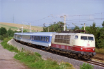 Lokomotiva: 103.216-8 | Vlak: IR 2152 Caspar David Friedrich ( Binz - Frankfurt (M) Hbf. ) | Msto a datum: Neudietendorf 19.09.1996