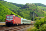 Lokomotiva: 143.055-2 | Vlak: SE 3359 ( Koblenz Hbf. - Mainz Hbf. ) | Msto a datum: Boppard 18.07.1998