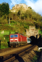 Lokomotiva: 143.570-0 | Vlak: SE 3309 ( Homburg Hbf. - Heilbronn Hbf. ) | Msto a datum: Frankenstein 14.04.1999