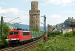 Lokomotiva: 155.205-8 | Vlak: IKE 50180 ( Basel Badbf. - Kln Eifeltor ) | Msto a datum: Oberwesel 08.06.2006
