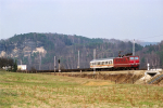 Lokomotiva: 180.005-1 | Vlak: Sg 42579 ( Dresden-Friedrichstadt - Lovosice jih ) | Msto a datum: Kurort Rathen 10.04.1996
