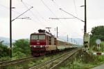 Lokomotiva: 180.009-3 | Vlak: EC 178 Carl Maria von Weber ( Praha-Holeovice - Berlin-Lichtenberg ) | Msto a datum: Prackovice nad Labem (CZ) 17.10.1994