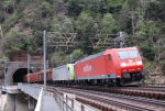 Lokomotiva: 185.098-1 + Re 485.020-2 | Vlak: FG 45651 | Msto a datum: Hohtenn (CH) 21.06.2006