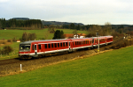 Lokomotiva: 628.238-8 | Vlak: RB 21364 ( Oberstdorf - Kempten Hbf. ) | Msto a datum: Martinzell 21.11.2002