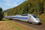 Lokomotiva: TGV 4411 + 4410 | Vlak: TGV 9216 ( Zrich HB - Paris Est ) | Msto a datum: Tecknau 28.09.2009
